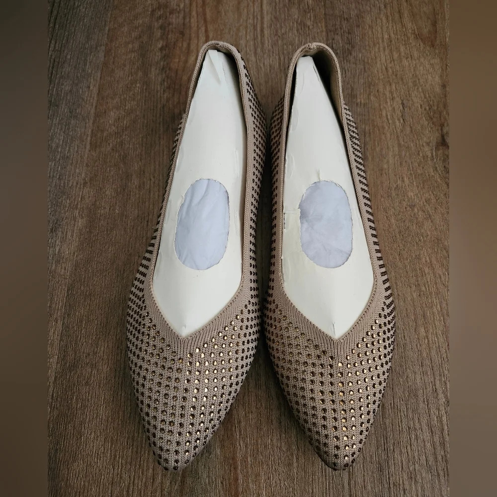 MIA Women's Tan Pointed Slip Ons